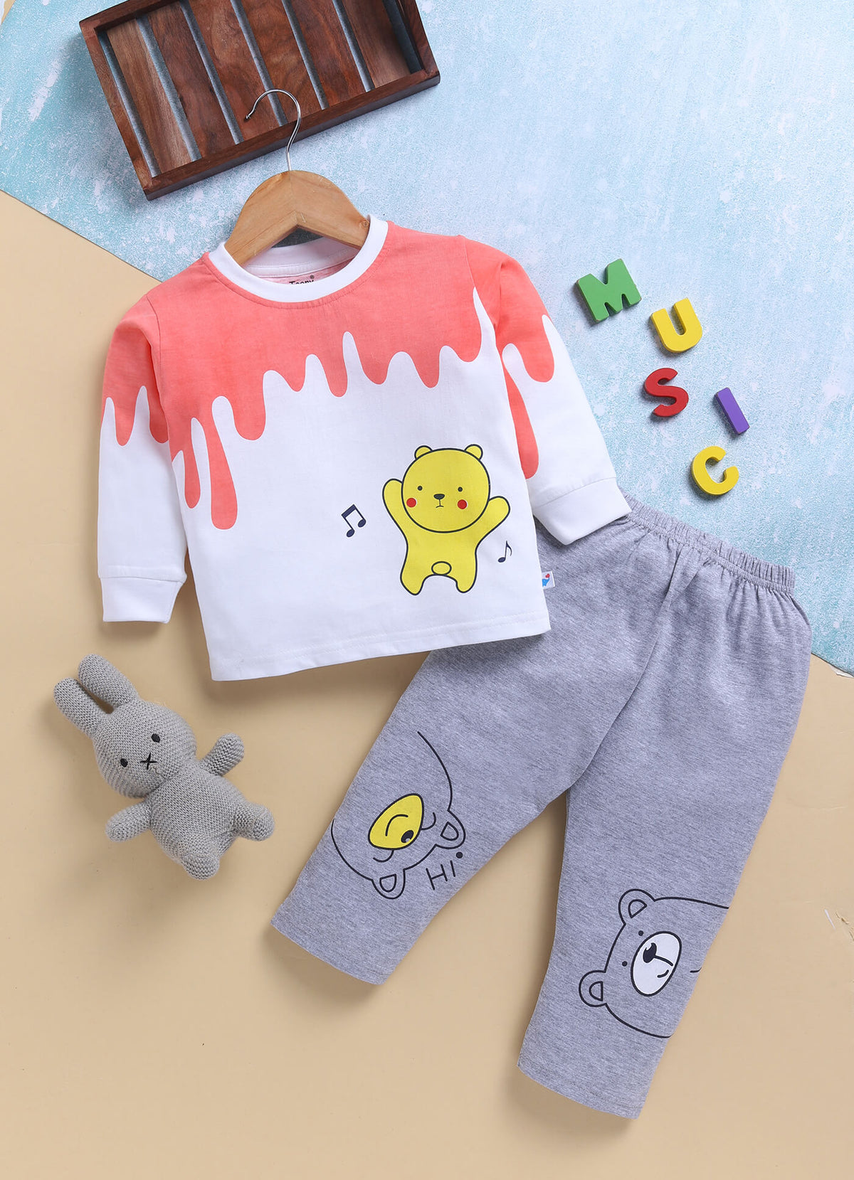 Toonyport Kids' Cute Comfy T-shirt with Jogger Set