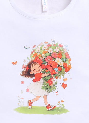 Toonyport Girls' Charming Floral Clothing Set