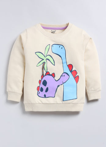 Toonyport Boys' Dino Printed Sweatshirt with Jogger Set