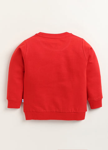 Kids' Cozy Cotton Cloud Patched Sweatshirt