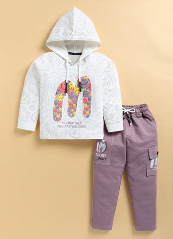 Toonyport Hooded T-shirt & Jogger Set for Boys'