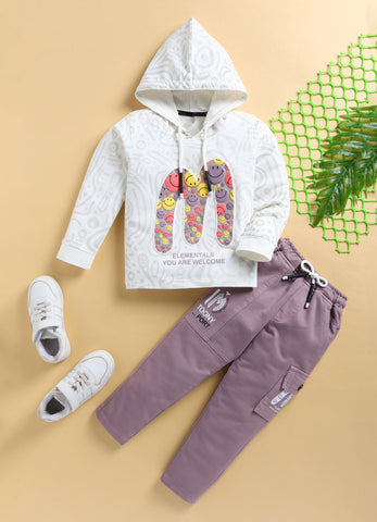 Toonyport Hooded T-shirt & Jogger Set for Boys'