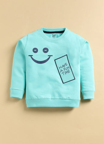 Toonyport Cute Smiley Printed Comfy T-shirt with Jogger Set