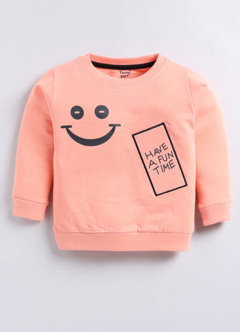 Toonyport Cute Smiley Printed Comfy T-shirt with Jogger Set