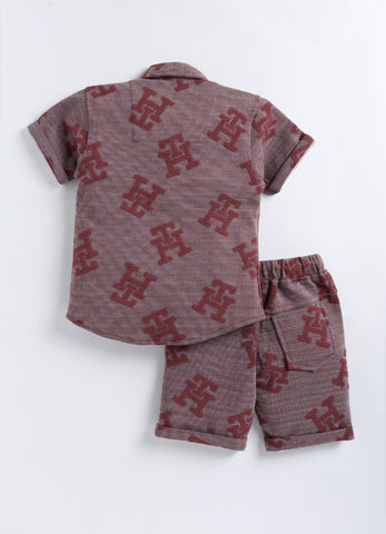 Toonyport Textured 3 Piece Clothing Set for Boys'