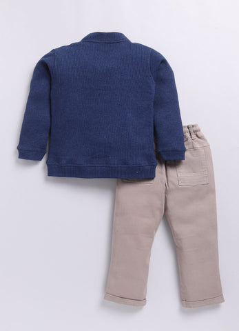 Toonyport Boys ' Bear Patched Clothing Set