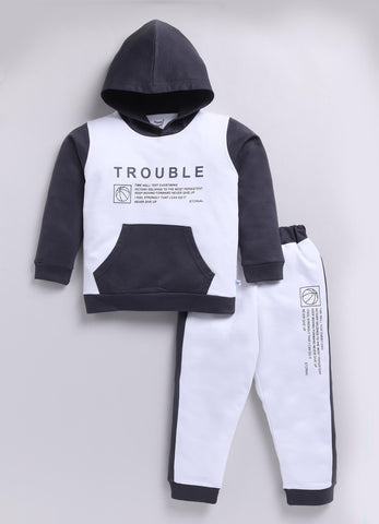 Toonyport Boys' Hooded Comfy Sweatshirt with Jogger Set