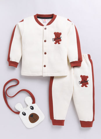 Toonyport Cute Bear Co-ord Set with Free Bag