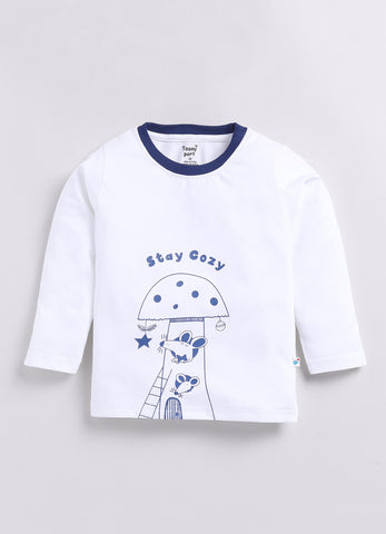 Boys' Printed Cotton T-Shirts with Jogger Set