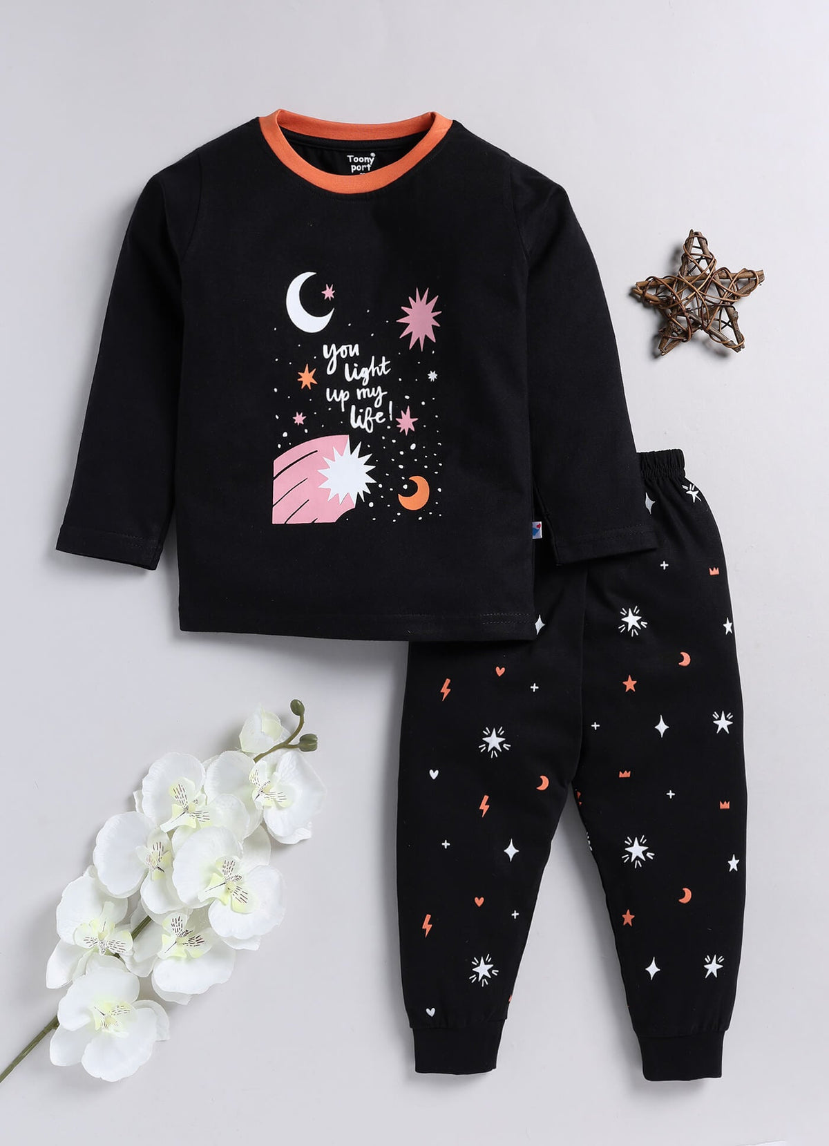 Toonyport Girls' Fashionable Top With Jogger Winter Wear Sets