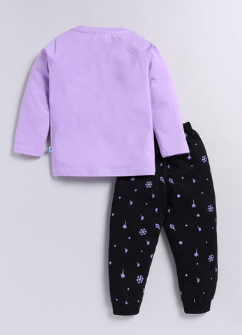 Toonyport Girls' Fashionable Top With Jogger Winter Wear Sets