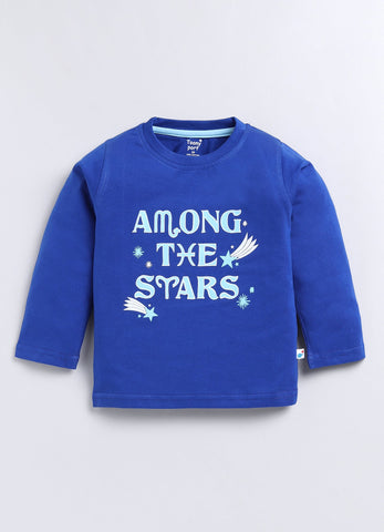 Boys' Printed Cotton T-Shirts with Jogger Set