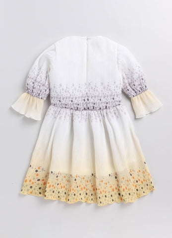 Toonyport Party Wear Floral Print Summer Dress For Girls