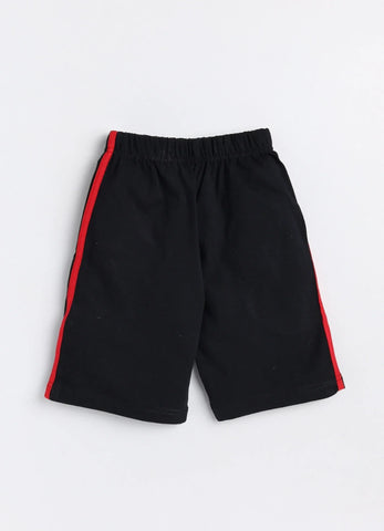 Toonyport Typograhic Print Cotton Summer Shorts For Boys